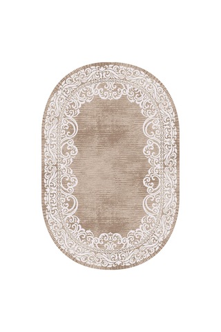 Eliana Home Dijital Baskı 2'li Banyo Paspas Takımı Lna5-hk104 100x60 Ve 60x50 Cm Kahverengi