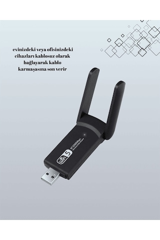 Realtek 5g Destekli Yüksek Hızlı Çift Bant Ağ Adaptörü