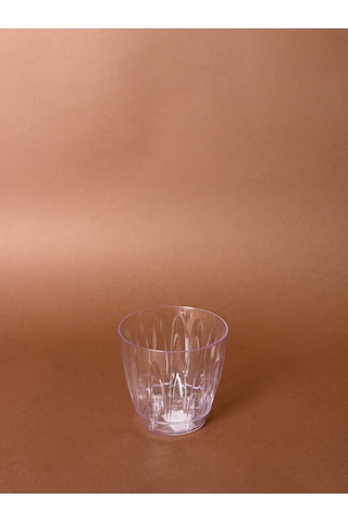 Şeffaf Orkide Saksısı No:1 / 0,7 Litre Kabartma Desenli 0,7 L