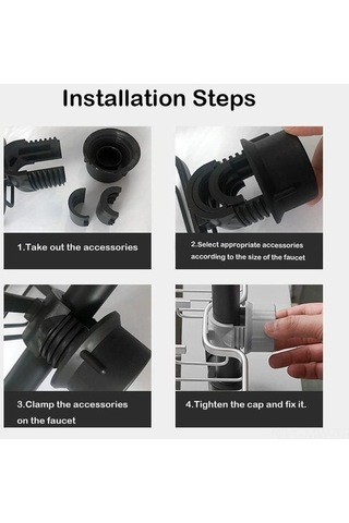 Novahub Pratik Mutfak Sünger Tutucu - Banyo Organizatörü, Siyah Paslanmaz Çelik Siyah