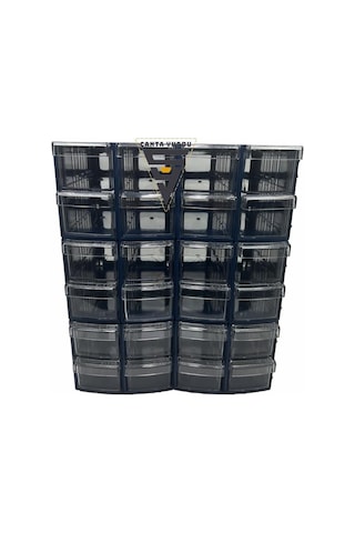 Sembol 114 Plastik Çift Çekmeceli Kutu 155x95x55mm 12 Adet