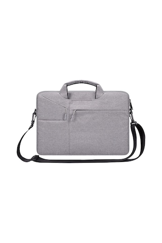 St02s Su Geçirmez Yırtılma Direnci Gizli Taşınabilir Askı 15.6 İnç Dizüstü Bilgisayarlar İçin Tek Omuzlu Çanta, Bavul Kemeri İle Açık Gri