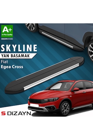 S-dizayn Fiat Egea Cross Skyline Krom Yan Basamak 183 Cm 2020 Üzeri A+ Kalite