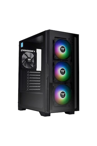 Thermaltake Versa T25 CA-3R5-65M1WE-00 650W 80+ ARGB Fanlı ATX Bilgisayar Kasası Siyah