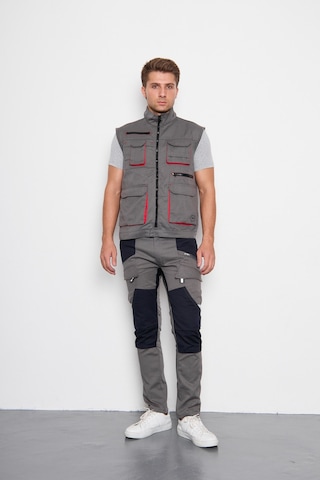 Orange Safety Gri Takım Berlin Harman Karışımı Yelek + Pantolon 001