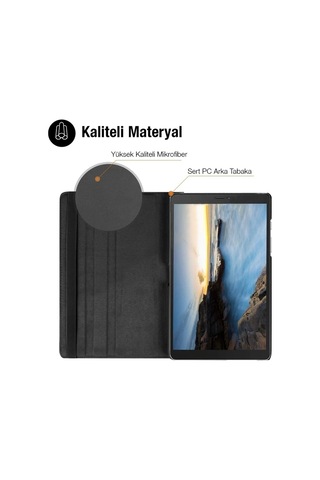 Sm Galaxy Uyumlu Tab A 10.0 P580-p585 360 Derece Döner Standlı Kılıf- 5775