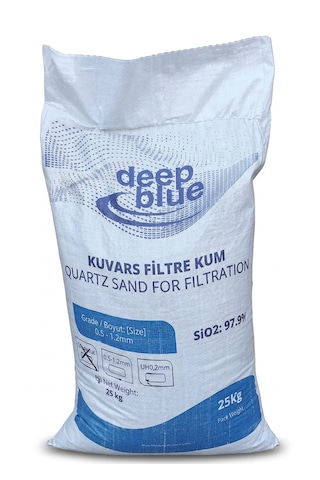 Deep Blue Havuz Filtre Kumu Kuvars 0,5-1,2mm 25kg
