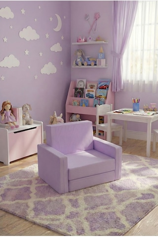 Katlanır Yer Yatağı - Katlanır Yataklı Çocuk Koltuğu- Mini Bebek Çocuk Koltuğu 0-6 Yaş