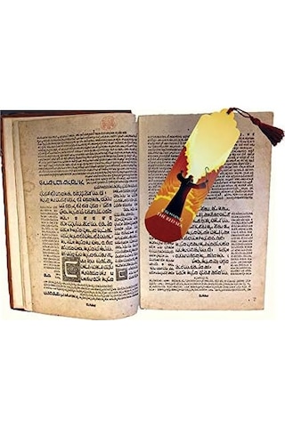 Gift Hediyelik Metal Püsküllü Old Testament Eski Ahit Adem Havva Musa 4'lü Kitap Ayracı Seti