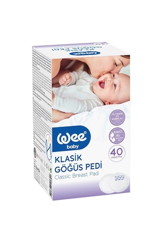 Wee Baby Klasik Göğüs Pedi (30+10 Lu) 200 Adet (5Pk*40)