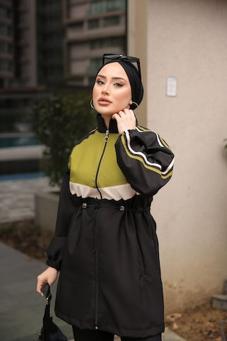 Tesettür Eşofman Takımı Fermuarlı Ikili Takımı Siyah 479 Siyah