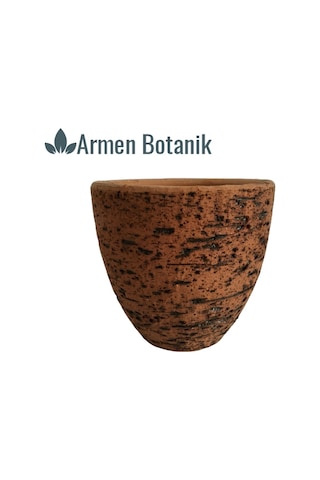 Antik Görünümlü Toprak Saksı 12X12 Cm