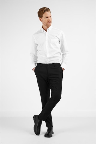 İmza Siyah Yan Cep Düz Paça Pamuklu Comfort Fit Chino Casual Pantolon 1003255167 Siyah