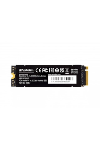 Verbatim 1 TB Vi7000G Internal PCIE NVMe M.2 Gen4 SSD 7400 MB SSD