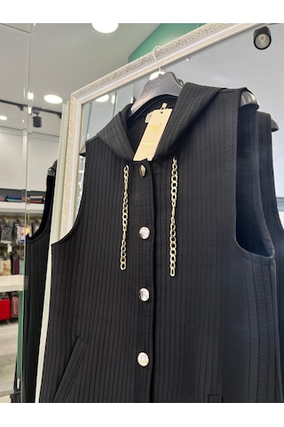 Nurgün Kapitone Yelek - Siyah - 48 Siyah