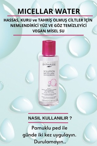 Byphasse Micellar Yüz Ve Makyaj Temizleyici Misel Su 100 ML