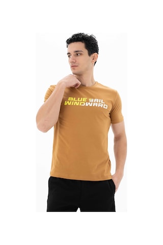 AR-MA Arma Erkek Slim Fit Bisiklet Yaka Tişört Y25344452401 Kahverengi