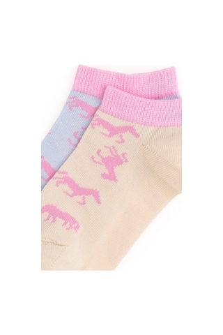 U.s. Polo Assn. Kız Çocuk Krem Çorap Patik 50299019-vr071 Krem