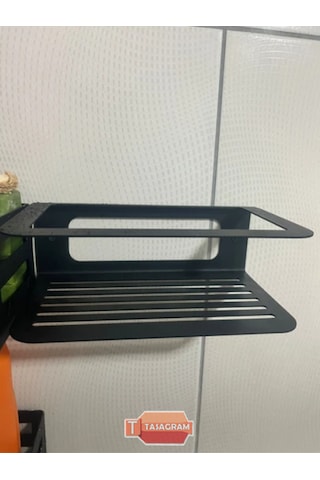Metal Banyo Şampuanlık Siyah