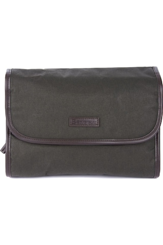 Barbour Wax Hanging Washbag Organizer Ol71 Olive-Olive-1