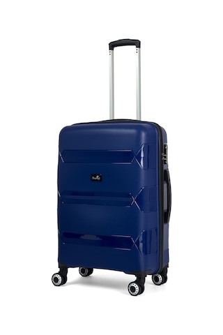 Lucas Polipropilen Kırılmaz Valiz, Orta Boy Lacivert