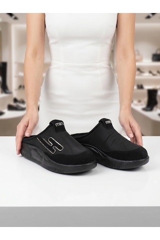 Nesilshoes Nesil Shoes Conf 222 Siyah Anatomik Kadın Sabo Terlik