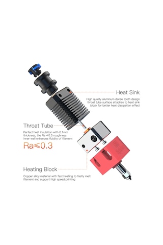 Creality Spider Hotend Kit - Yüksek Sıcaklık Ve Yüksek Hızlı Hotend