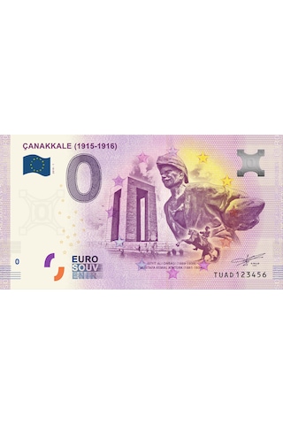 0 Euro Hatıra ve Koleksiyon Parası - Çanakkale 2019 Föylü