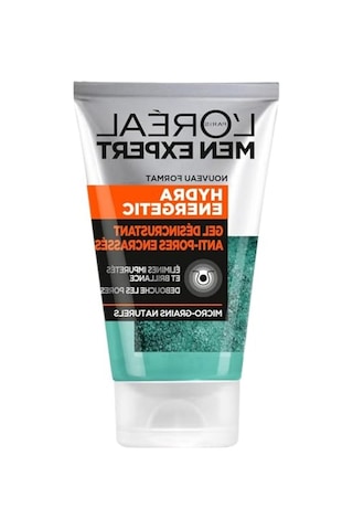 L'oreal Paris Men Expert - Erkekler İçin Gözenek Açıcı Temizleme Jeli - Peeling Etkili Yüz Bakımı - Doğal Mikro Taneciklerle Zenginleştirilmiş - Tüm Cilt Tipleri İçin - Hydra Energetic - 100 Ml