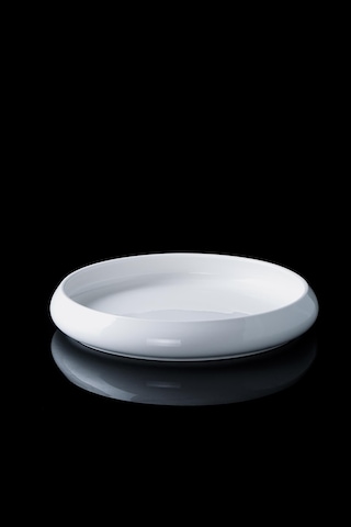 Acar SCT-21-0220/16 Bianco Perla Porselen Yuvarlak Tabak - 24 Cm