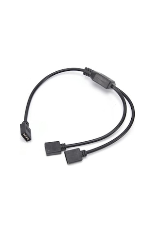 Alfais 4374 RGB Şerit 4 Pin LED Çoklayıcı Splitter Tek Kumanda 2 Çıkış