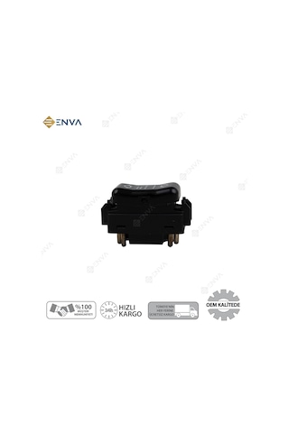 Mercedes W124 Kasa Sol Arka Cam Açma Düğmesi Anahtarı