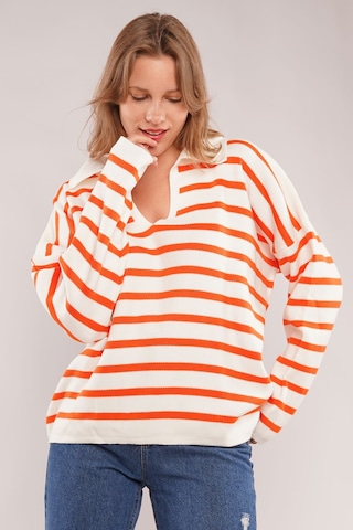 Gabria Çizgili Kazak Oranj