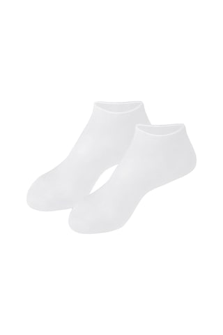 Suntek Yumuşak Silikon Jel Çorap Ayak Çorabı Koruma Beyaz-l