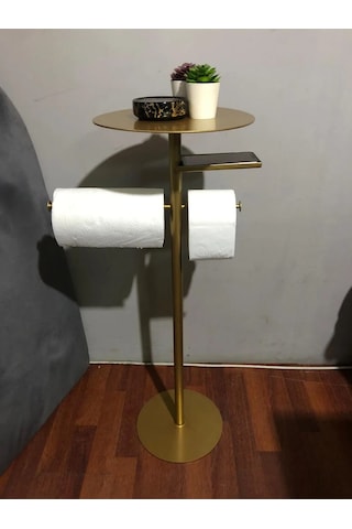 lyla concept Lisa Plus Banyo Organizeri,tuvalet Kağıtlık, Havluluk Gold Gold