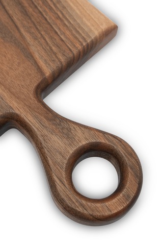 Yekpare Masif Ahşap Sunum Tahtası Kesme Tahtası Ceviz Medium 6