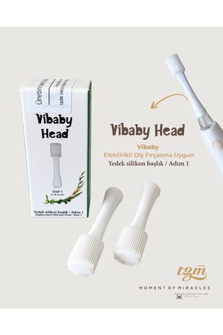 Vibaby Head Ultra Premium Yedek Fırça Başlığı Adım 1