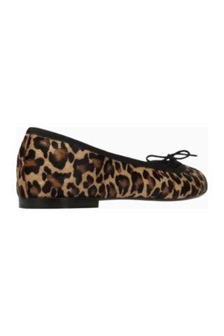 Repetto Cendrillon Balerin Ayakkabı, Leopar Pony Hair, Fiyonk Detaylı, Fransız Şıklığı Babet Kahverengi