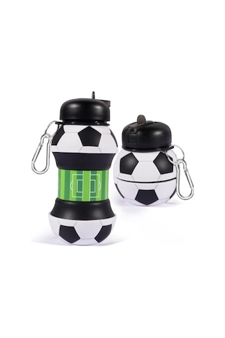 Futbol Topu Tasarımlı Akordiyon Su Şişesi Tdrtr