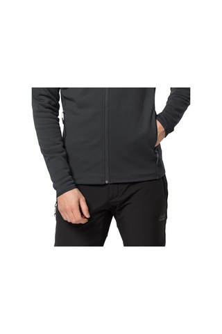 Jack Wolfskin Baiselberg Erkek Outdoor Polar Ceket Antrasit