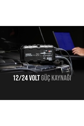 Noco Genıuspro25 6v/12v/24v 1000a Akıllı Akü Şarj Ve Akü Bakım/desülfatör/power Supply Fr Genıuspro25