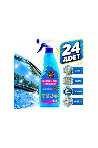 24'lü Silikonlu Cam Temizleyici 500 Ml