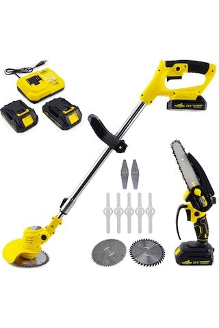 Dawreek Yellow21 İkili Tırpan Seti Şarjlı Tırpan + Testere