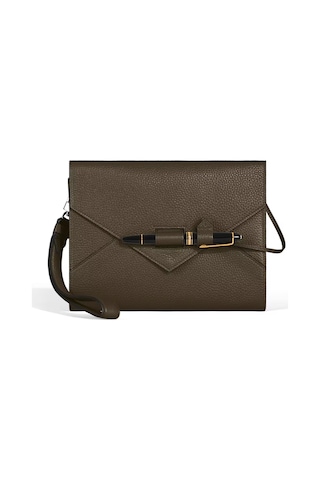Montblanc Orta Boy Zarf Kapaklı Defter Kılıfı 137172 Haki