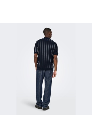 Only & Sons Saim Erkek Lacivert Polo Tişört 22037080-dsp Lacivert