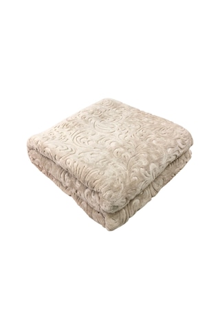 Serra Home Embos Çift Kişilik Battaniye Kutulu 220 X 240 Kahverengi