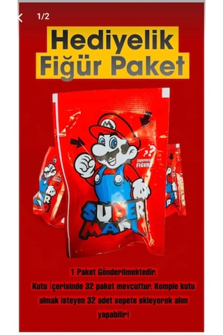 Super Marıo Hediyelik Fiğür Paket 1 Adet