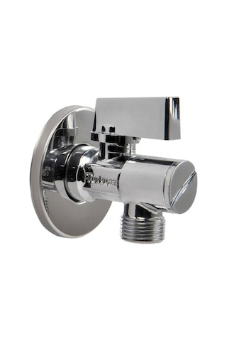 Turkuaz 3/8 Filtreli Ara Musluk Prinç Gümüş