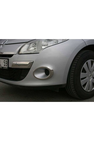Renault Megane 3 Krom Sis Farı Çerçevesi 2 Parça 2010-2012 Arası