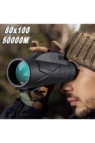 Techtic 80x Dürbün Ultra Zoom Tek Göz Monoküler Teleskop